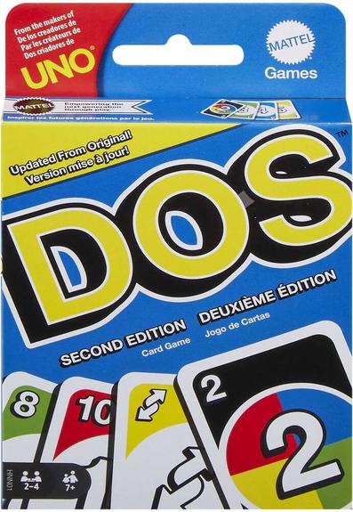 MATTEL  Games Two Second Edition Card Game Bleu