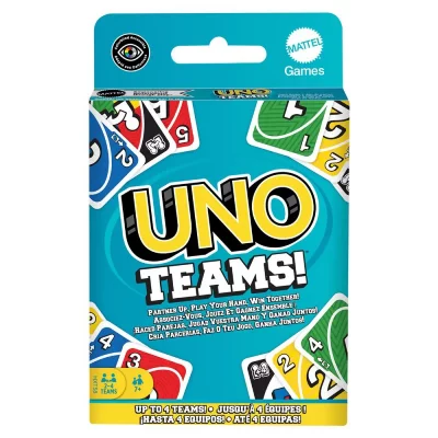 MATTEL  Games UNO Teams Jeu de cartes, 7 ans et plus, 2-10 joueurs
