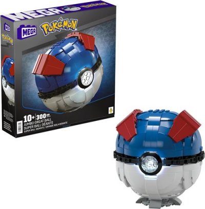 MATTEL  Pok&eacute;mon jeu de construction Mega Construx Super Ball G&eacute;ante 13