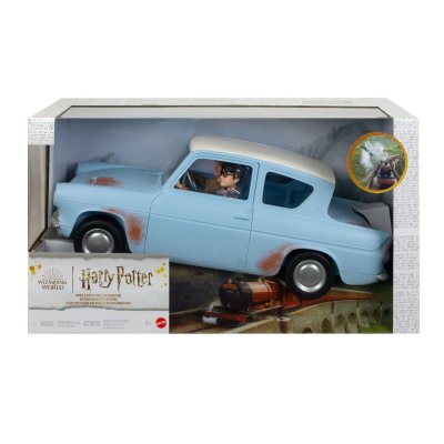 HARRY POTTER Mattel Voiture volante  playset avec poup&eacute;es- - Poup&eacute;es