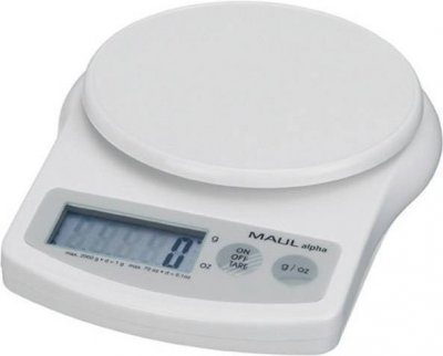 MAUL  16420 p&egrave;se-lettre avec pile 2000 g blanc 16420 02