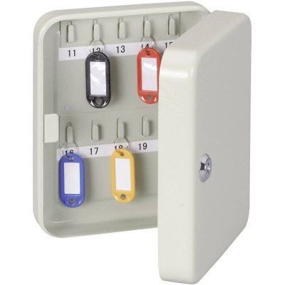 MAUL  5652084 Coffres &agrave; cl&eacute;s pour 20 cl&eacute;s 20 x 16,5 x 6 cm acier Gris
