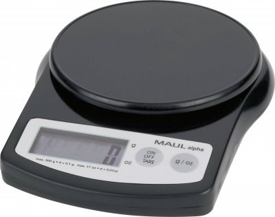 MAUL   balance de pr&eacute;cision alpha, capacit&eacute;: 500 g, noir noir