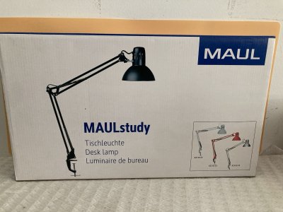 MAUL   lampe de bureau study, &eacute;cartement maximal du pied noir