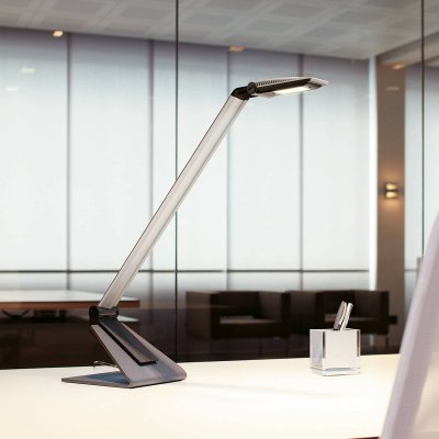 MAUL  solaris luminaire de bureau led argent&eacute; 8206095