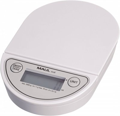 MAUL  P&egrave;se-lettres &eacute;lectronique oval 1622002 alimentation par pile capacit&eacute; 2000 g