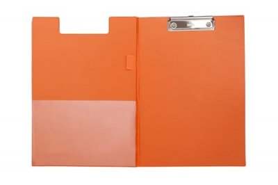 MAUL  Porte-bloc &agrave; pince, plastifi&eacute;, A4, orange - Lot de 4