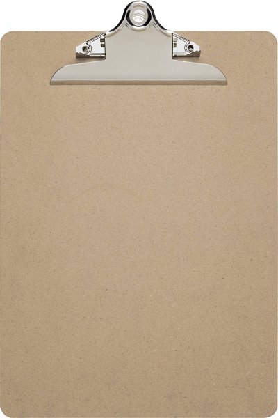 MAUL  Porte-bloc simple A4 en isorel avec pince m&eacute;tal. - Lot de 5