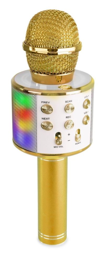 TRONIOS MAX KM15G - Micro Karaok&eacute; sans Fil Bluetooth &Eacute;clairage LED - Dor&eacute;