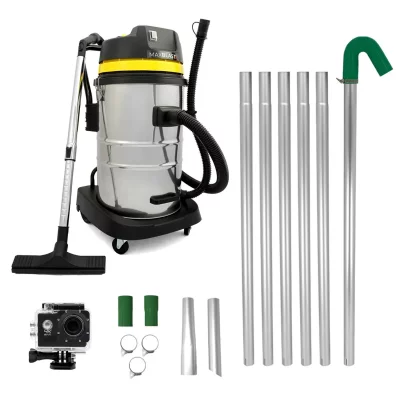 MONSTER SHOP MAXBLAST Lot de Aspirateur Industriel 60 L, Perche Pour Goutti&egrave;res & Cam&eacute;ra d'Inspection
