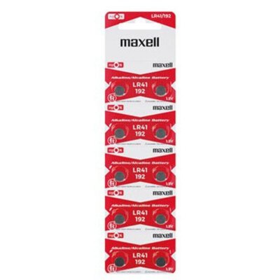 MAXELL  40 Piles LR41 / 192 / 392 / 384  Alcaline 1,5V