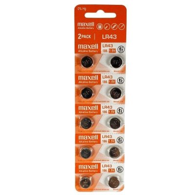 MAXELL  Pack Piles Alcalines AAA LR43 1,5V 10 Unit&eacute;s