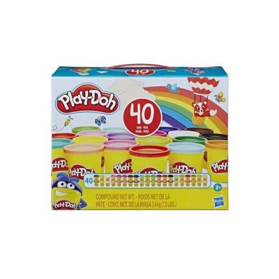 HASBRO Maxi pack de 40 pots de p&acirc;te &agrave; modeler Play-Doh La Pate