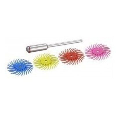MAXICRAFT  - 4 brossettes nylon assorties &Oslash; 19 mm pour bijouterie