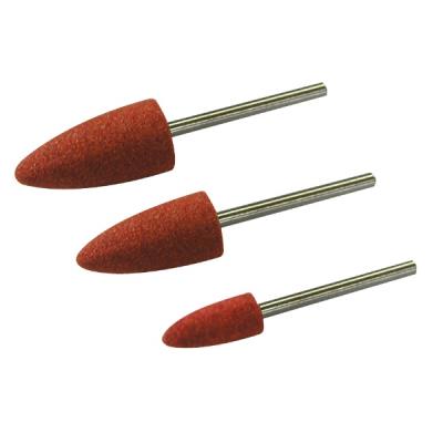 GENERIQUE Maxicraft 71103 Jeu de 3 meules corindon ogives sur tige, Rouge
