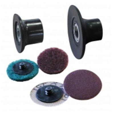 MAXICRAFT  89807 Jeu de 2 Disques abrasifs pour bois/plastiques &agrave; fixation 1/4 de tour &oslash; 35 mm