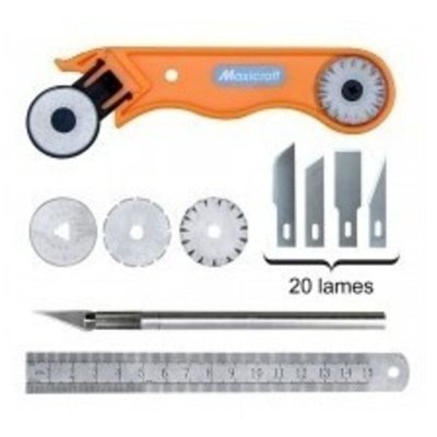 CENTRALE BRICO Maxicraft 91039 Jeu de 3 Lames de cutter circulaires &oslash; 28 mm