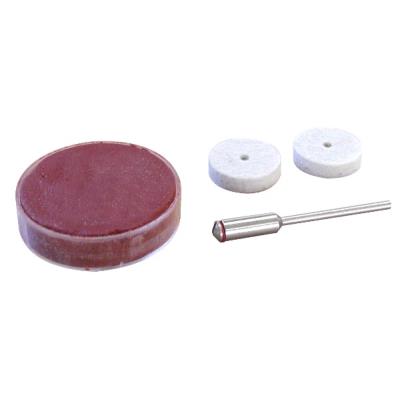 GENERIQUE Maxicraft - P&acirc;te A Polir + 1 Feutre + Porte-Disques Roue &Oslash; 22 Mm