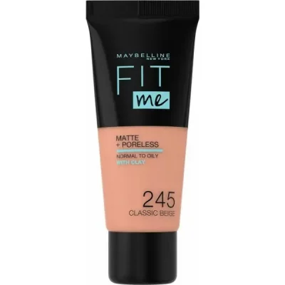 MAYBELLINE  Fit Me Matte + Poreless Fond de teint - 245 Classic Beige