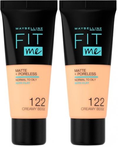 MAYBELLINE  Fondation Fit Me! Mat + Poreless 30ml 122 Beige Cr&eacute;meux