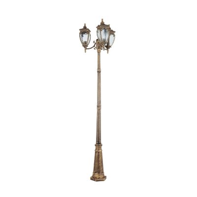 MAYTONI  Fleur Lampadaires d'ext&eacute;rieur noir avec or, IP44