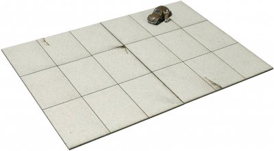 MBZ  80202 H0 Plaque de b&eacute;ton mod&egrave;le d&eacute;coup&eacute; au laser