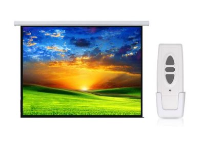 MACLEAN MC-552 - Ecran de projection - motoris&eacute; - 150"" (381 cm) - 4:3 - Matte White 