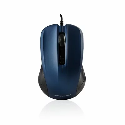 OPUS MC-M9.1 - Souris - optique - 4 boutons - filaire - USB - noir, bleu