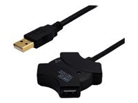 MCL SAMAR MCL MC922AM4F/A-10M c&acirc;ble USB USB 2.0 USB A 4 x USB A Noir