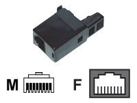 MCL SAMAR  - Adaptateur de c&acirc;ble inverseur - RJ-45 (M) pour RJ-45 (F)