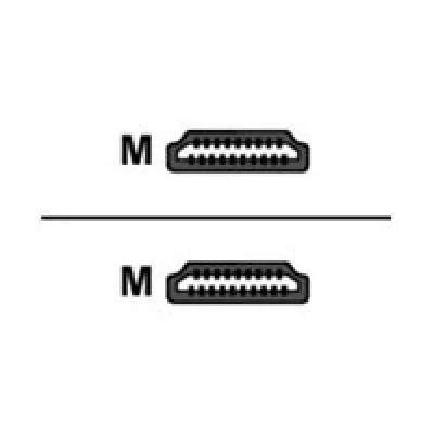 MCL SAMAR  Cordon HDMI avec Ethernet m&acirc;le / m&acirc;le norme UL CM - 0.5 m
