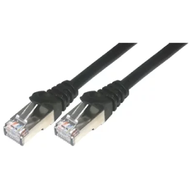 MCL  Samar FCC6BM-0.5M/N Cordon de brassage RJ45 CAT 6 F/UTP 50cm Noir
