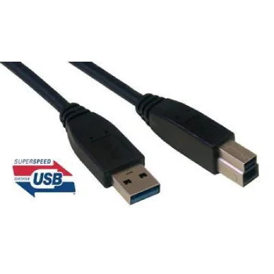 MCL SAMAR  MC923AB-3M/N Cordon USB 3.0 type A / B m&acirc;le 3m Noir