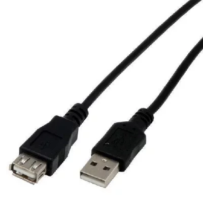 MCL  SAMAR Rallonge USB 2.0 type A - M&acirc;le/femelle - 3 m - Noir