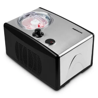 MEDION MD 18387 - Machine &agrave; glace Sorbeti&egrave;re - 150 Watt - 1.5 L - Compresseur int&eacute;gr&eacute;