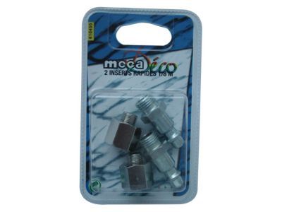 MECAFER Mecadeco 610405 2 Inserts 1/4 m + 2 adaptateurs 1/8M