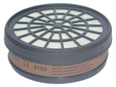 MECAFER  154285 Filtre A1 pour masque de protection (gaz acides, hallog&egrave;nes)