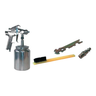 MECAFER  160123 Coffret de Pistolet de peinture succion Pression 6 bars