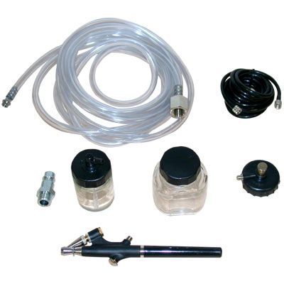 MECAFER  &ndash; Kit a&eacute;rographe + tuyau (buse &oslash; 0,4 mm)