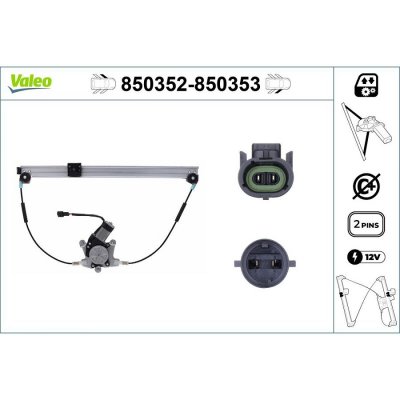 VALEO Mecanisme de leve vitre avant  850353 (X1)