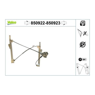 VALEO Mecanisme de leve vitre avant  850922 (X1)
