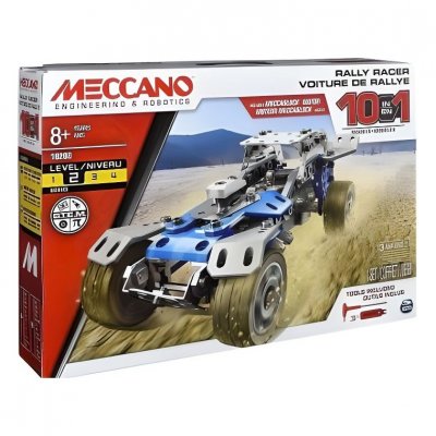 Meccano , Voiture de rallye &agrave;&nbsp; construire 10 en 1 de la gamme S.T.I.M avec roues et pi&egrave;ces mobiles
