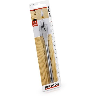 KREATOR M&egrave;che &agrave; bois plate longueur 152 mm Diam&egrave;tre 14 mm