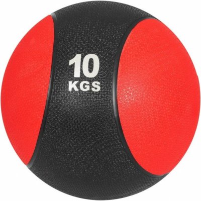 GORILLA SPORTS M&eacute;decine ball de 10 KG - rouge/noir - ballon de musculation