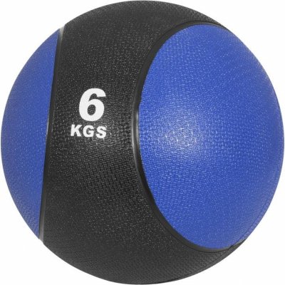 GORILLA SPORTS M&eacute;decine ball de 6 KG - bleu fonc&eacute;/noir - ballon de musculation