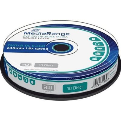 MEDIARANGE  - 10 x DVD+R DL - 8.5 Go (240 minutes) 8x - spindle