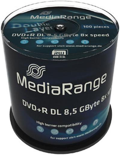 MEDIARANGE  - 100 x DVD+R DL - 8.5 Go 8x - spindle