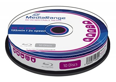 MEDIARANGE  Blu-ray vierge BD-RE 2x 25Go (Boite de 10)