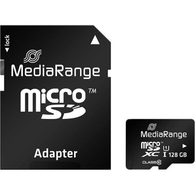 MEDIARANGE  Mic-Sdxc Card 128 GB Cl10 Adapt Uhs 1