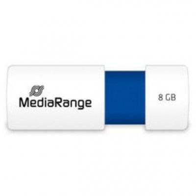 MEDIARANGE  MR971 UNIDAD Flash USB 8 GB USB Tipo A 2.0 Azul, Blanco